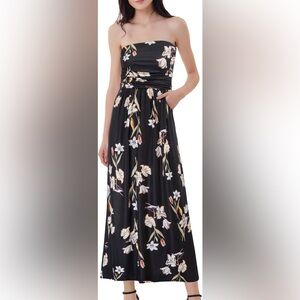Grace Karin Black Floral Dress